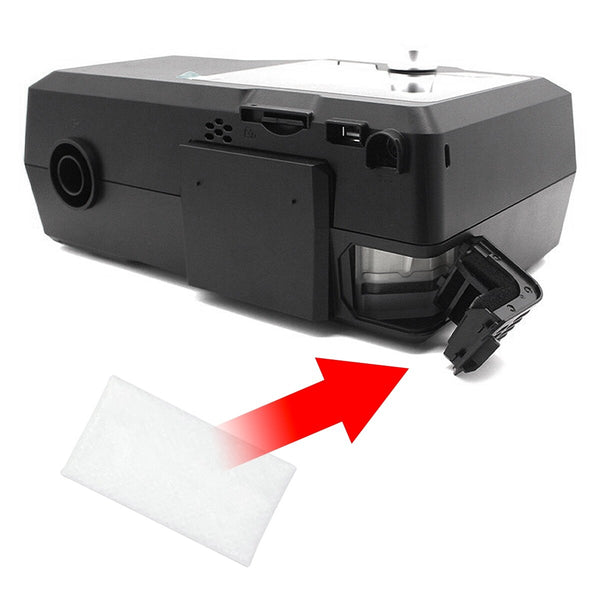 l1020 luna cpap machine fine filter placement