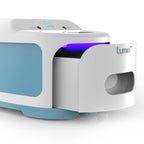 lumin sanitizer with drawer open and light on