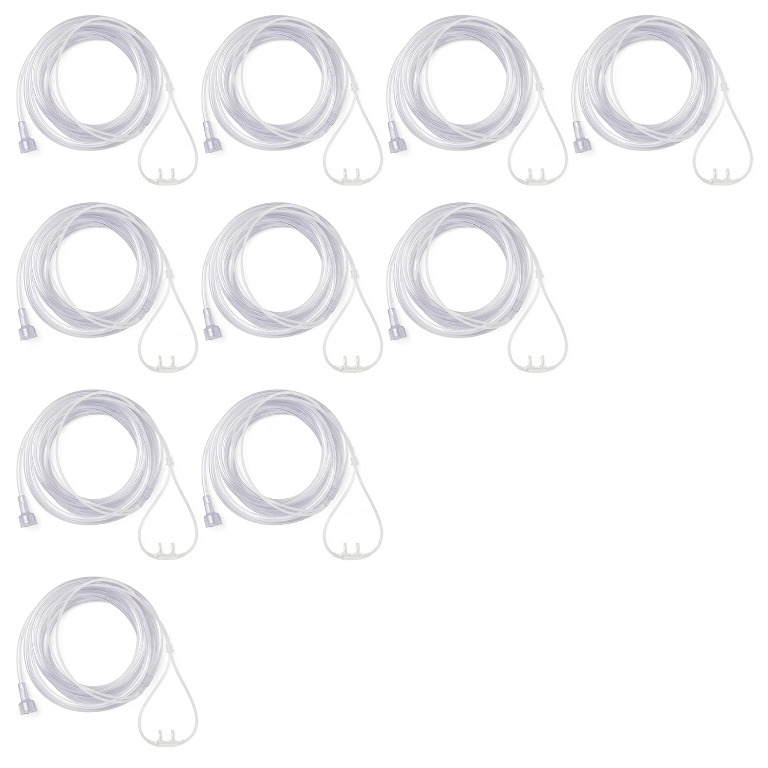 SuperSoft Nasal Cannula with Universal Connector & 7 Foot Crush Resistant Oxygen Supply Tubing