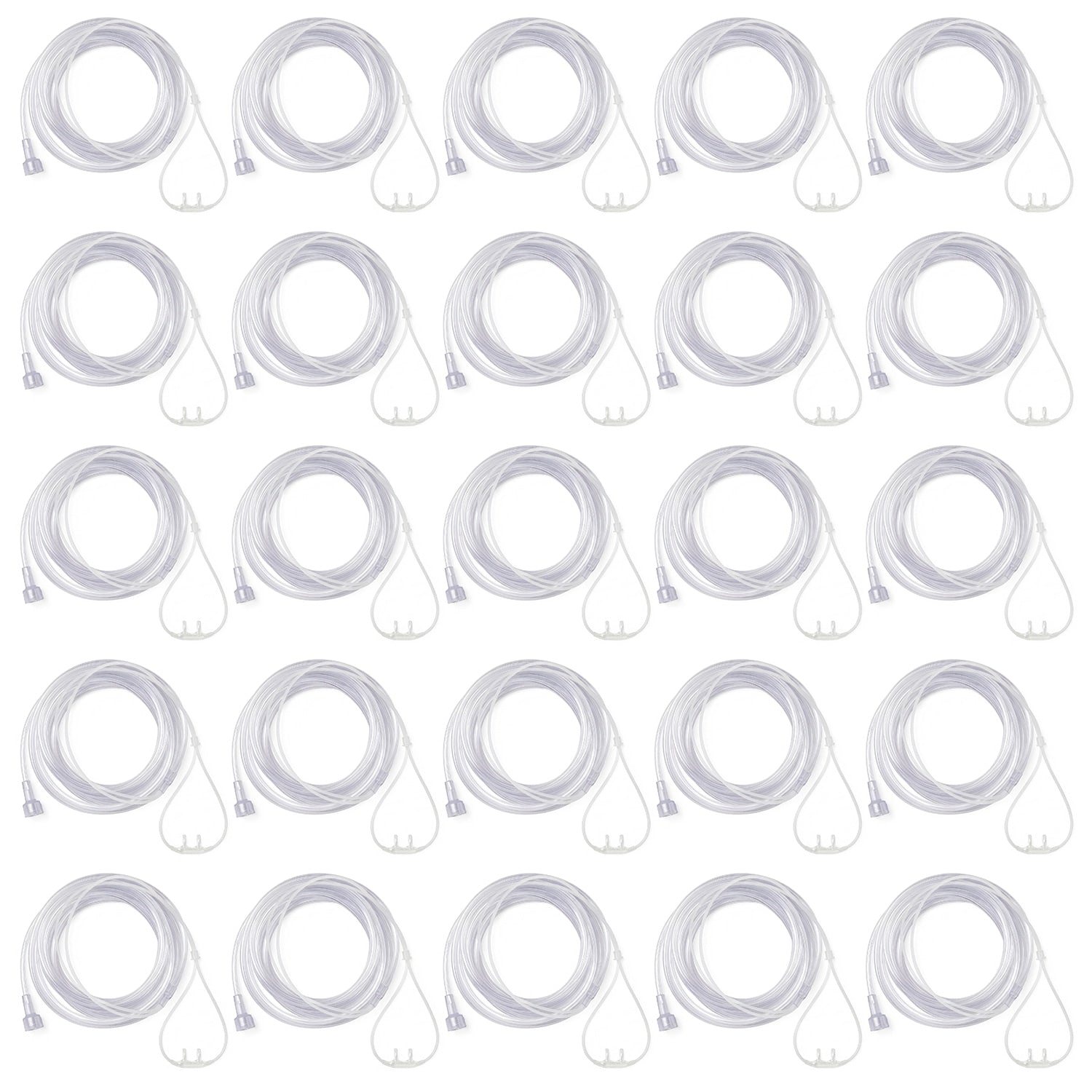 SuperSoft Nasal Cannula with Universal Connector & 7 Foot Crush Resistant Oxygen Supply Tubing