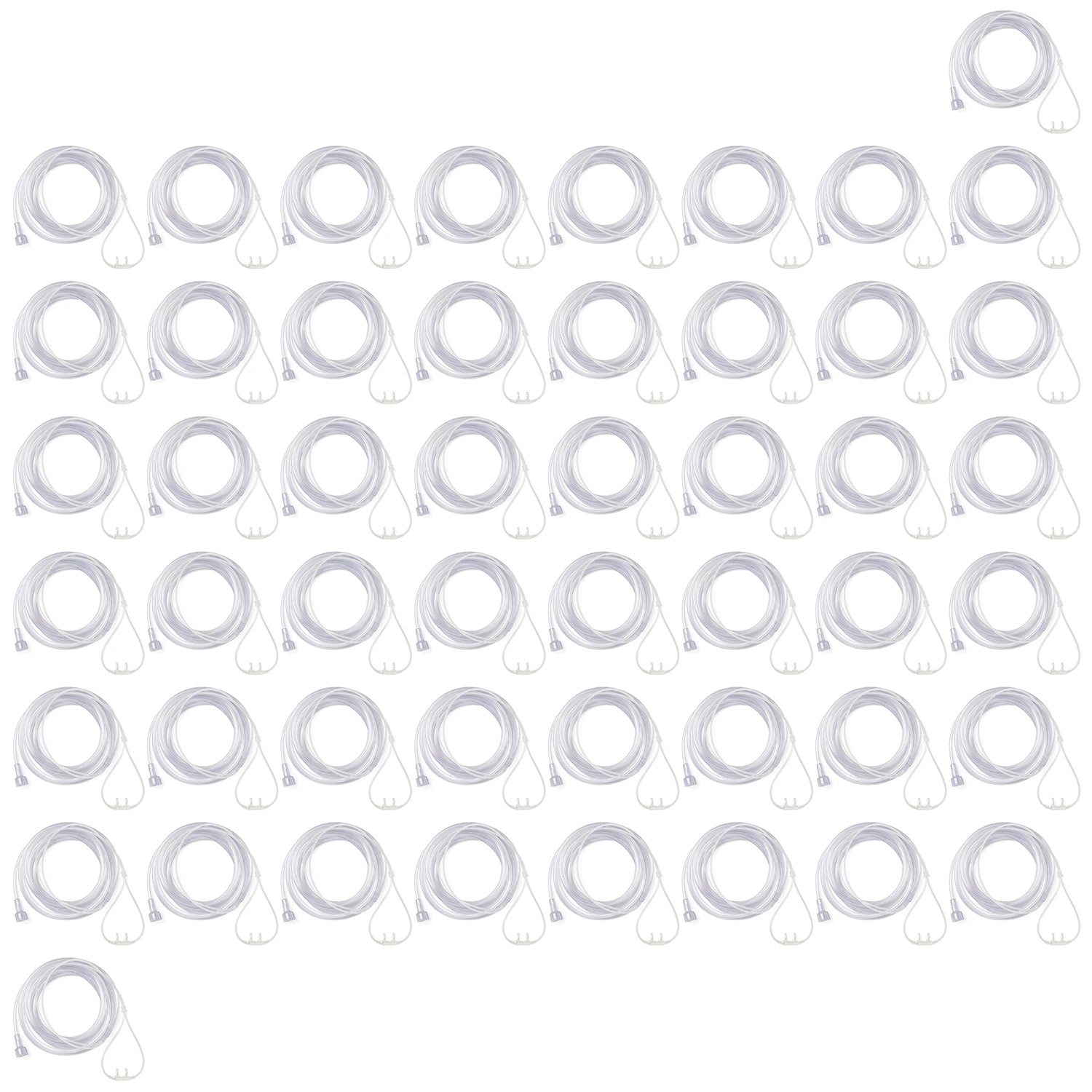 SuperSoft Nasal Cannula with Universal Connector & 7 Foot Crush Resistant Oxygen Supply Tubing