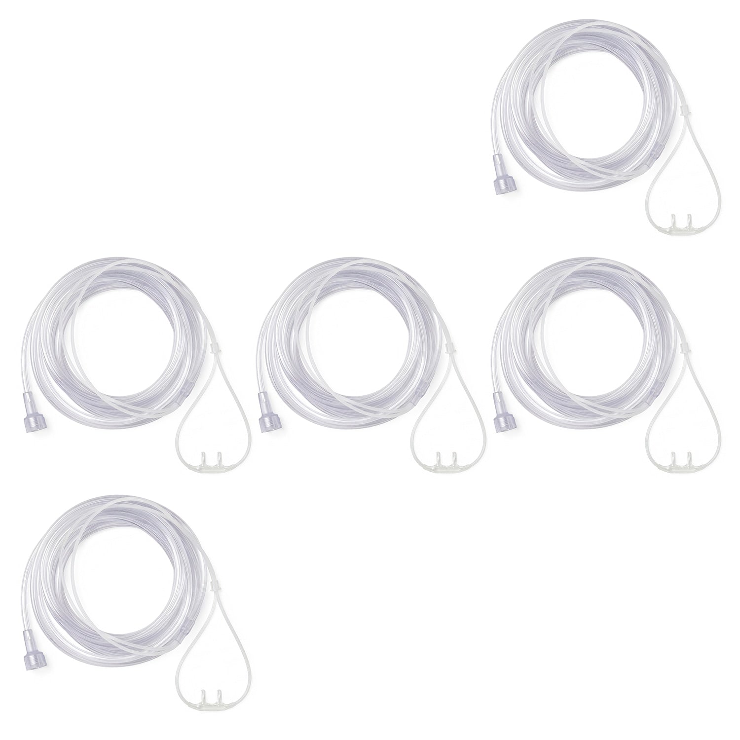 SuperSoft Nasal Cannula with Universal Connector & 7 Foot Crush Resistant Oxygen Supply Tubing