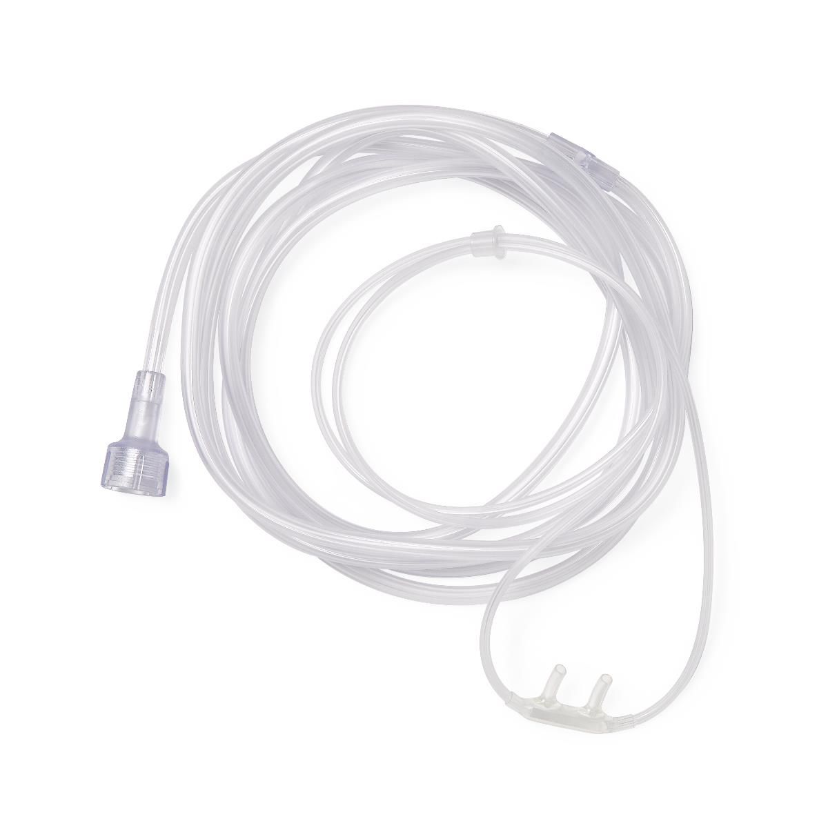 Soft Nasal Cannula with Universal Connector & 7 Foot Crush Resistant Oxygen Supply Tubing