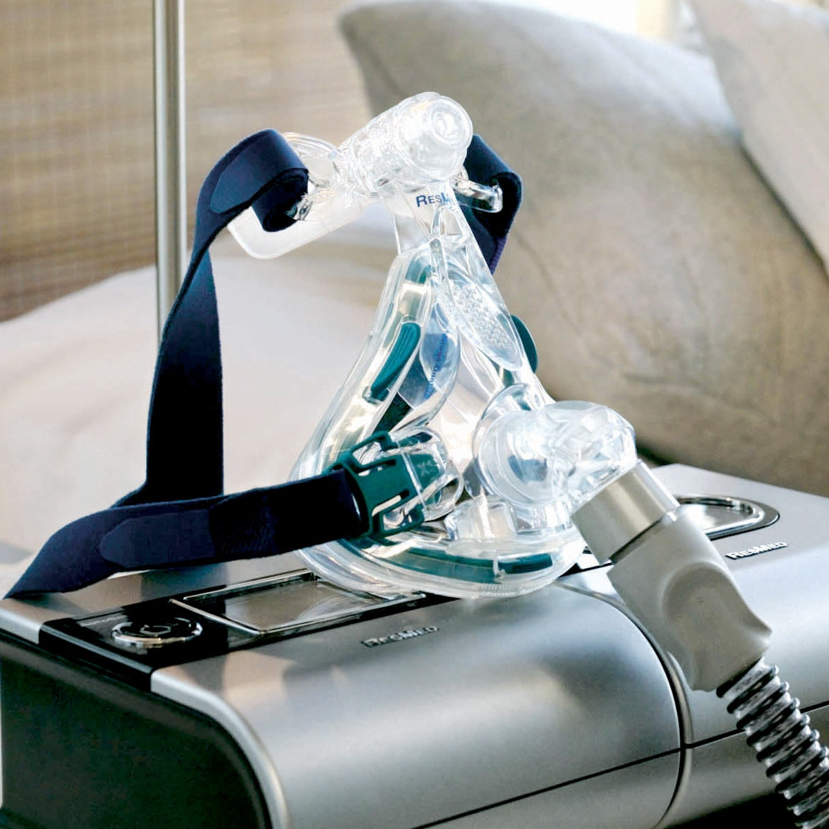 resmed mirage quattro full face cpap mask with s9 series cpap machine