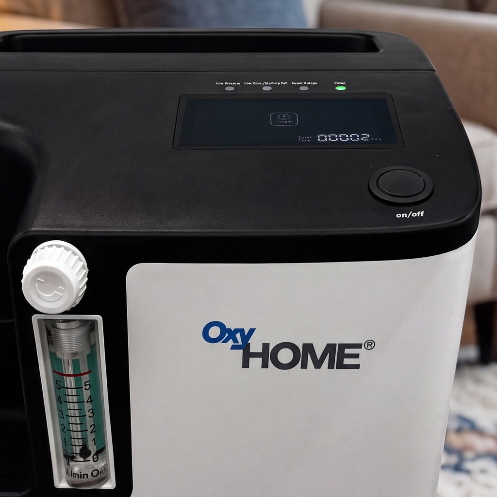 O2 Panel OxyHome Oxygen Concentrator Bundle - 5 LPM – DirectHomeMedical