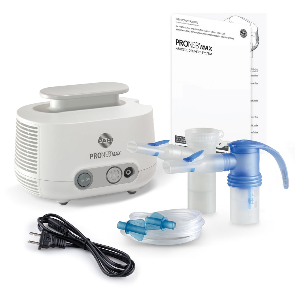 Compressor Nebulizer Basic PRONEB Max Compressor Kit with 2 Reusable Nebulizers – DirectHomeMedical