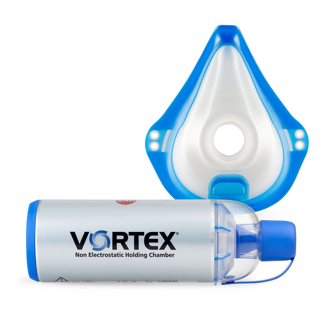 pari vortex valved holding chamber with adult mask
