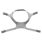 A Philips Respironics nasal mask headband assembly, shown from a top-down view on a solid white background.