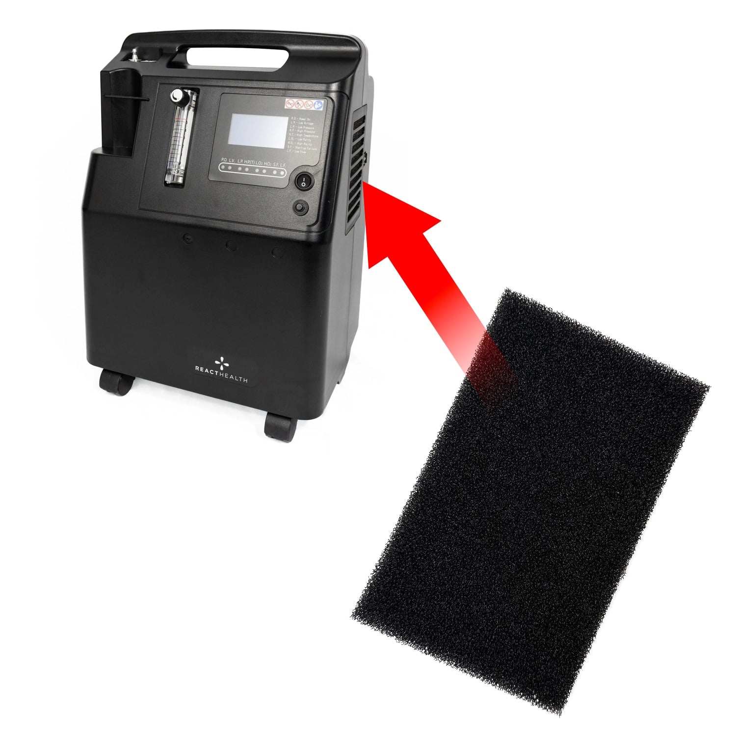Foam Cabinet Filter for Phoenix 5 Oxygen Concentrators