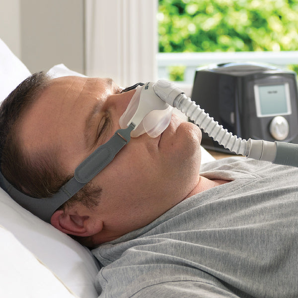 pilairo q cpap mask in use adjustable headgear