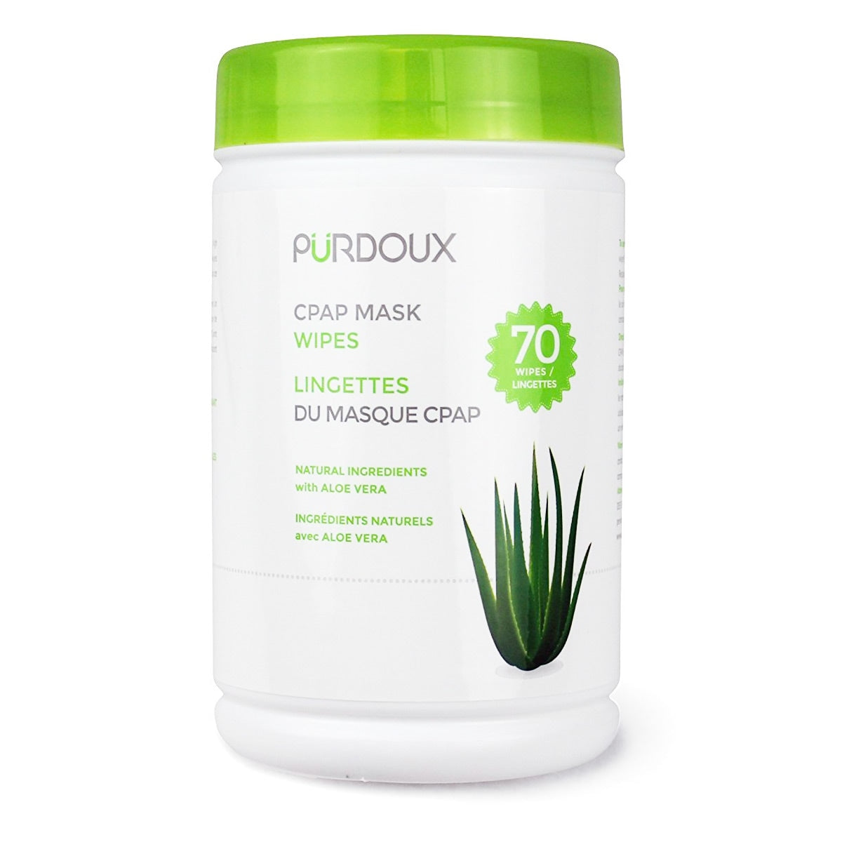 purdoux cpap mask cleaning wipes unscented aloe