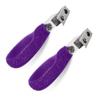 Two purple CPAP Oxygen tubing bedding clips 