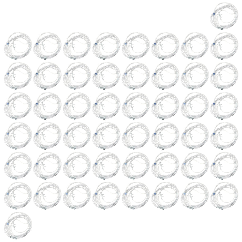 50 pack react oxygen nasal cannulas with tubing 