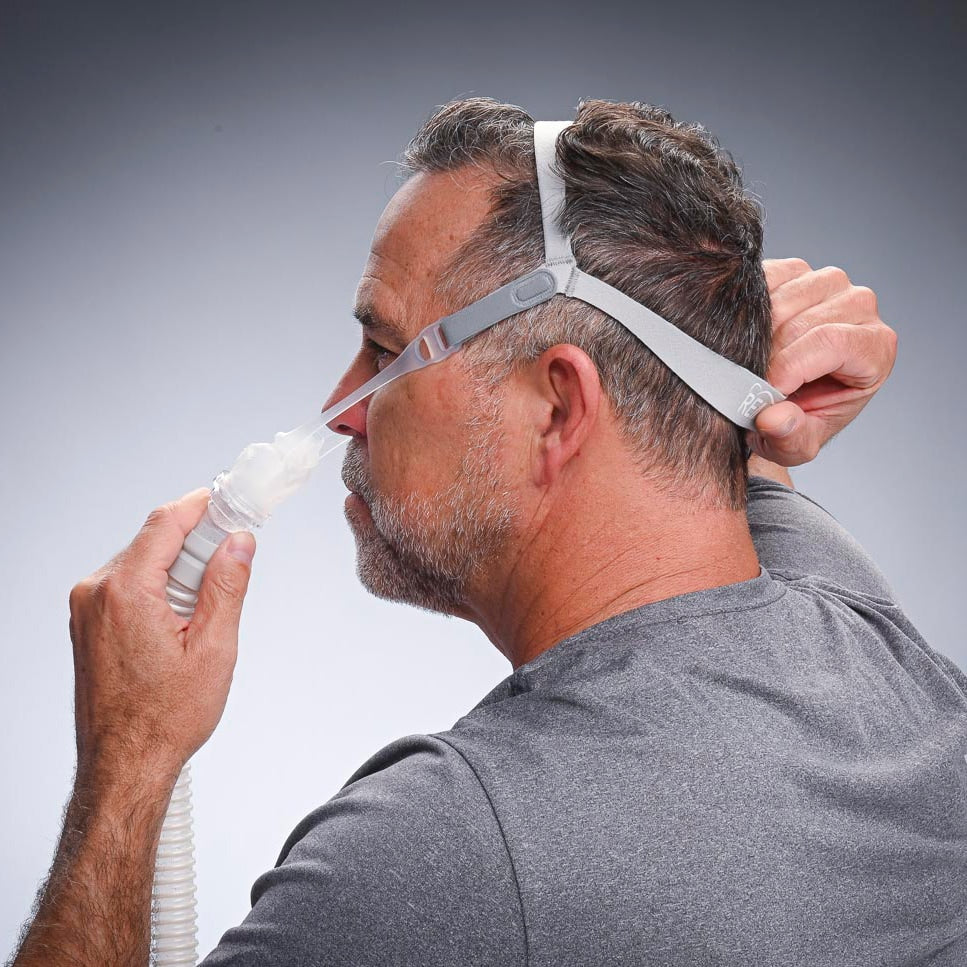 DeltaWave Nasal Pillows CPAP Mask FitPack with Headgear – DirectHomeMedical