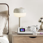 resmed aircurve 11 bilevel machine on nightstand with n30i cpap mask