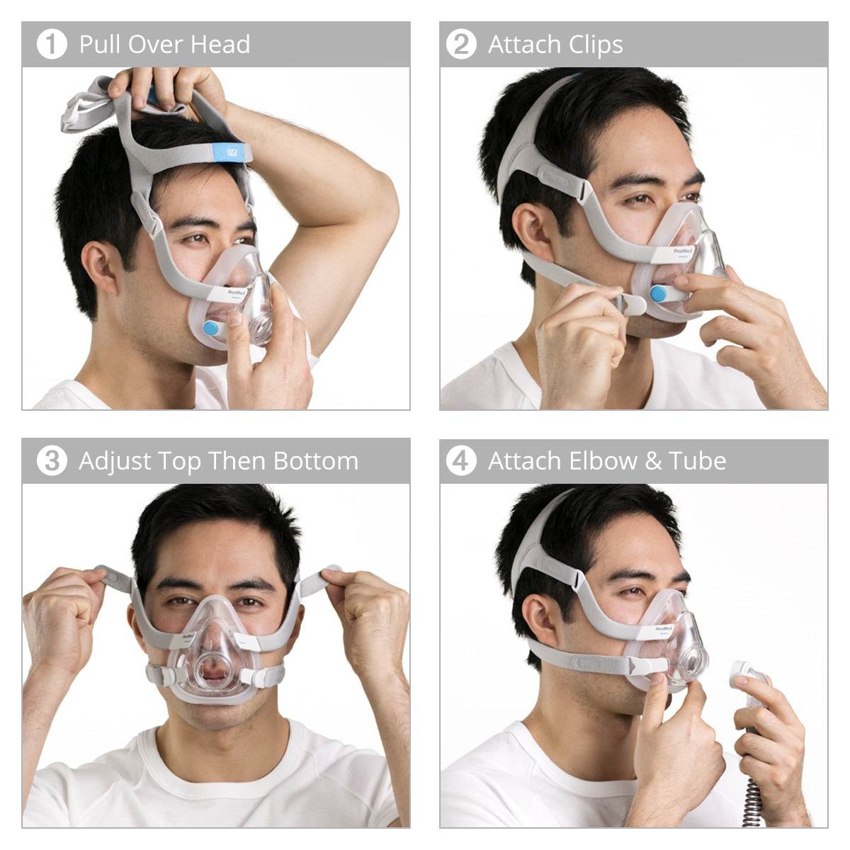 AirFit F20 Full Face CPAP Mask with Headgear – DirectHomeMedical