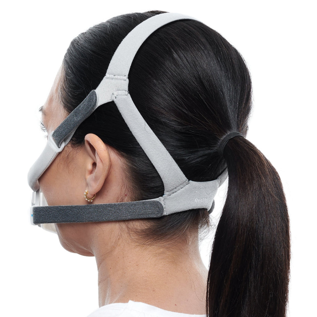 resmed airfit f40 cpap mask headgear fits your hairstyle