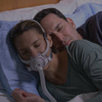 resmed airfit f40 cpap mask in use
