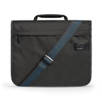 Charcoal bag with strap on a white background