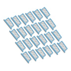 24 Pack blue and white filter cartridges arranged in a grid on a white background
