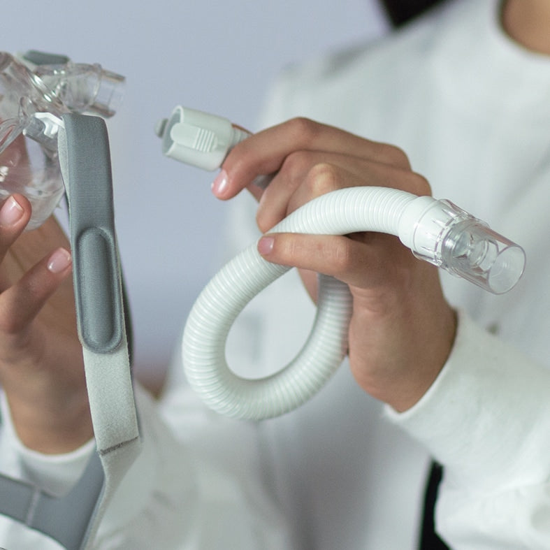 Short Tube (with Swivel) for Amara View Full Face CPAP Masks