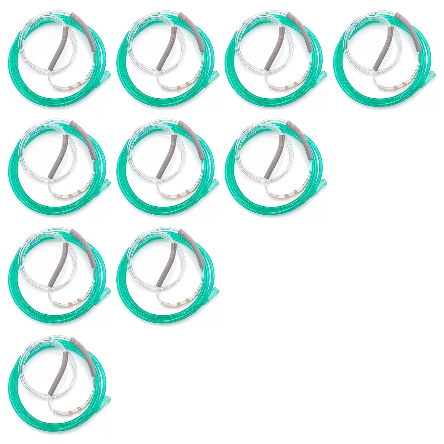 10 pack of Green Salter Airlife High Flow Nasal Cannulas