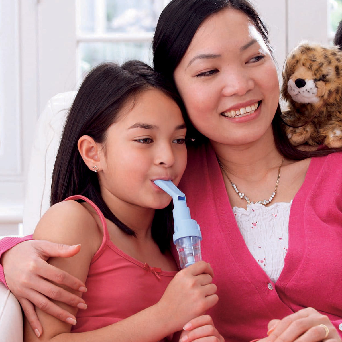 sidestream reusable nebulizer in use