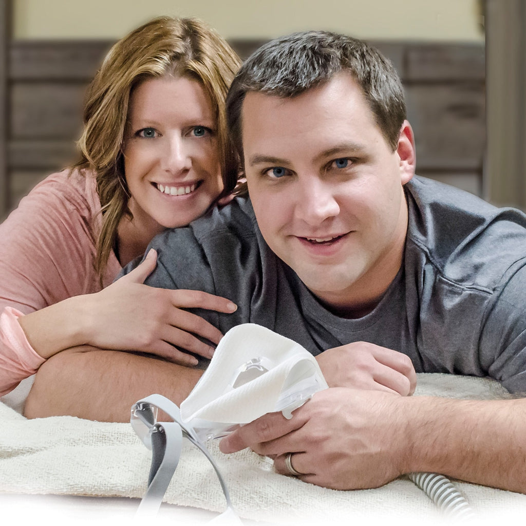 silent night cpap mask liners in use