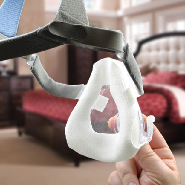 silent night nasal mask liners in use
