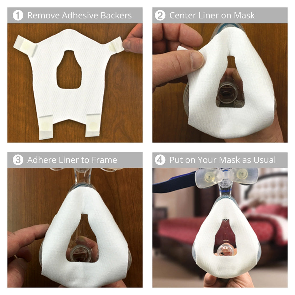 Silent Night Full Face CPAP Mask Liners - 30-Night Supply