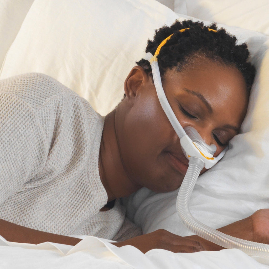 sleeping soundly with fisher paykel solo nasal cpap mask