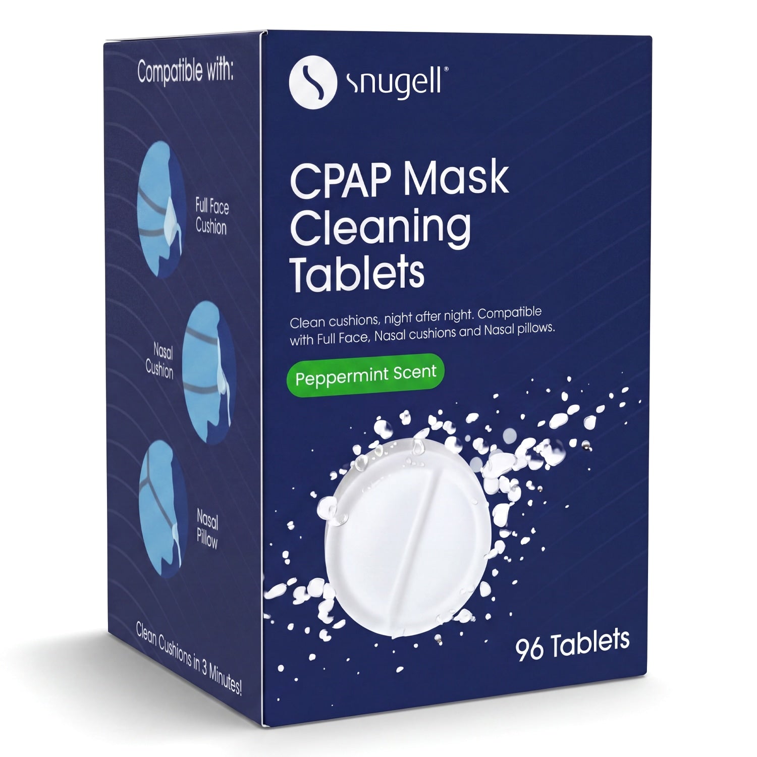 Box of Snugell CPAP Mask Cleaning Tablets 