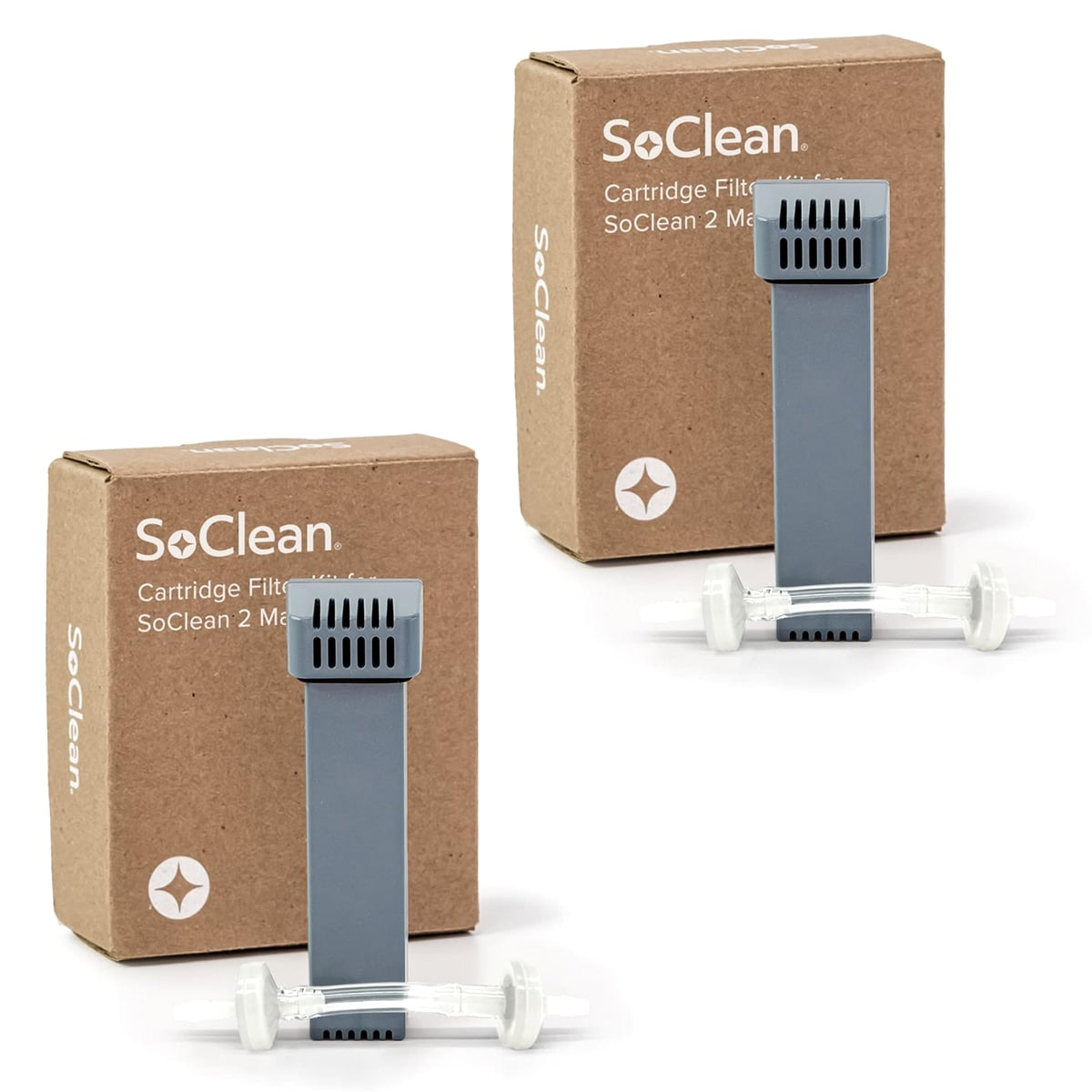Soclean cartridge filters with packaging on a white background