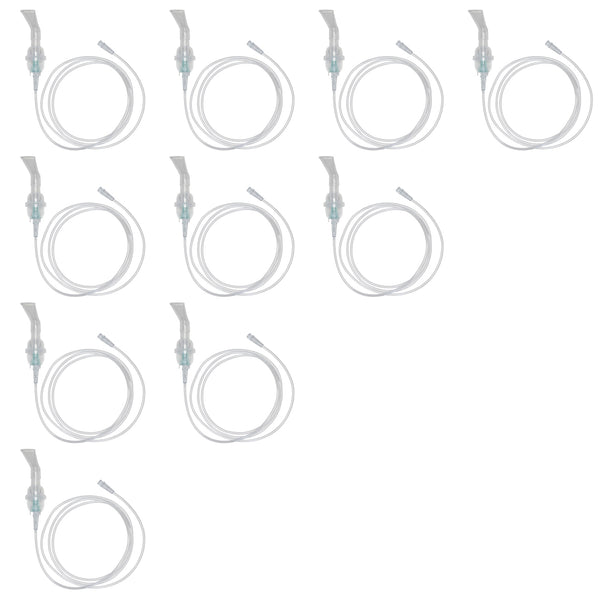 Sunset Disposable Nebulizer Kit with Angled Mouthpiece & 7 Foot Tubing