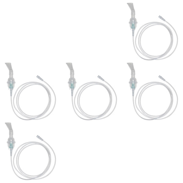 Sunset Disposable Nebulizer Kit with Angled Mouthpiece & 7 Foot Tubing