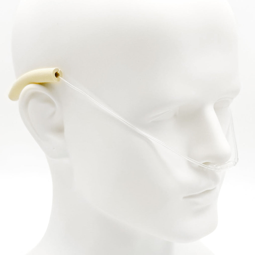 Ear Injection Cannula Nasal Cannula with Foam Ear Cushions & 7 Foot Oxygen Supply Tubing ...