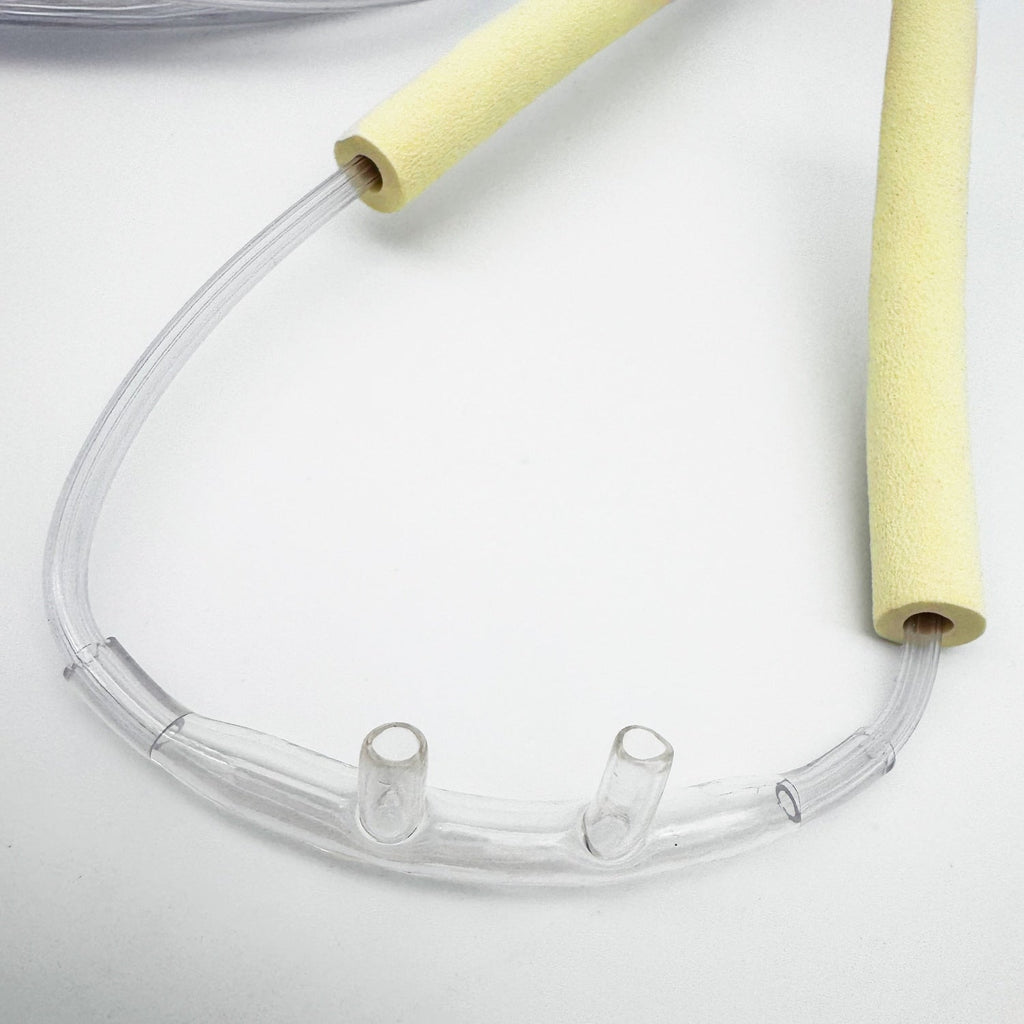 Nasal Cannula with Foam Ear Cushions & 7 Foot Oxygen Supply Tubing