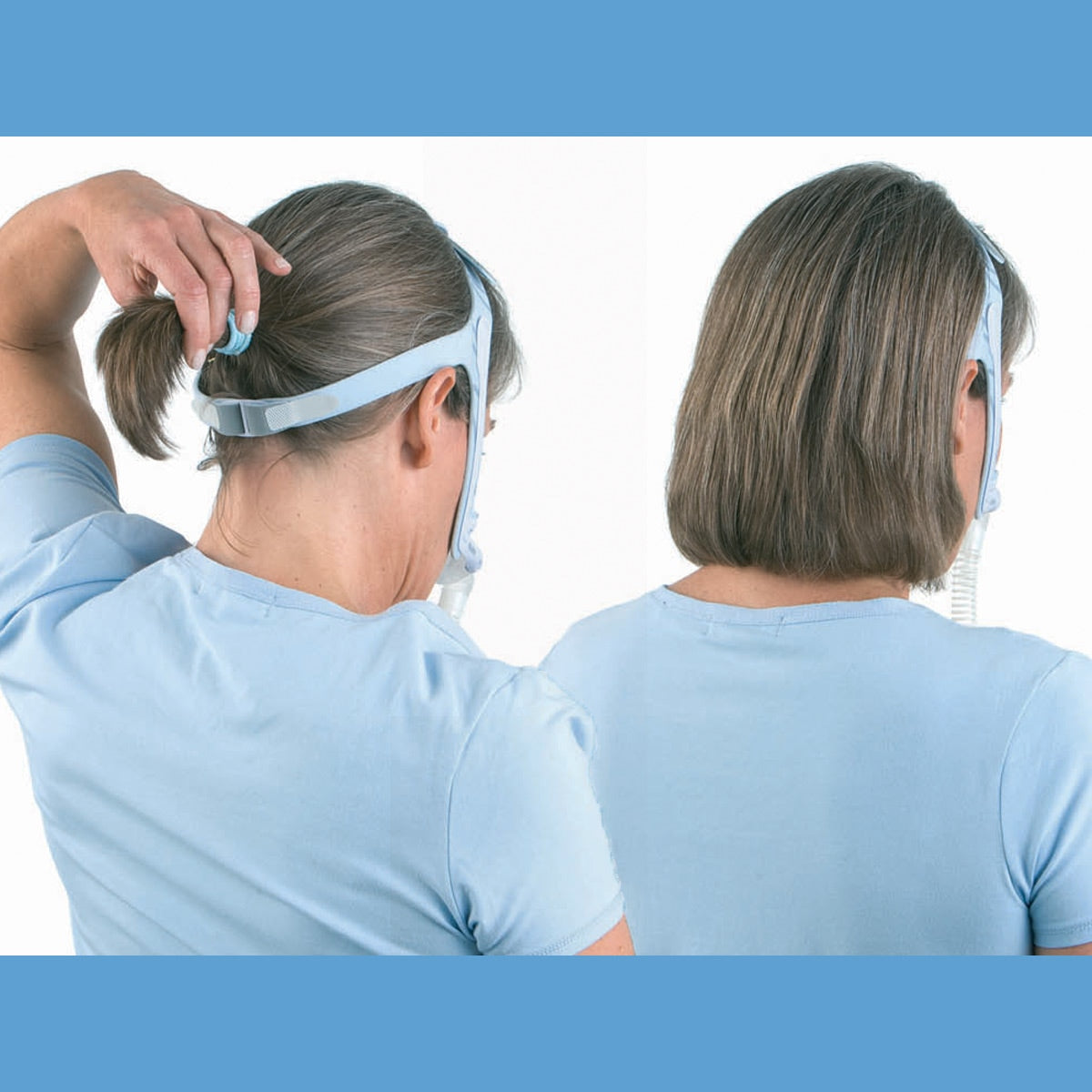 swift lt for her cpap mask hairstyle management