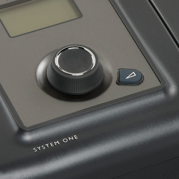 system one remstar cpap control knob closeup