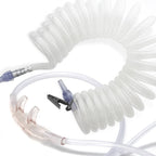 Tidy Tubing Self-Retracting Oxygen Supply Tube (with Free Nasal Cannula) - 5 Foot