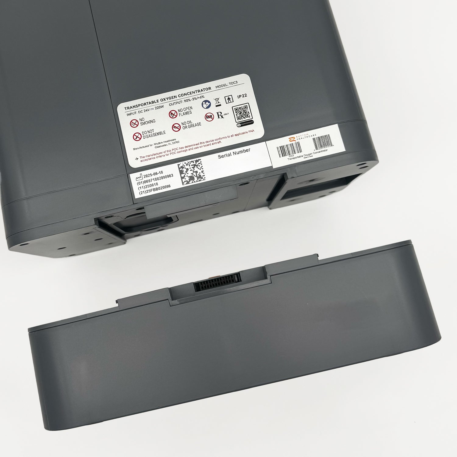 Battery for Rhythm TOC3 Portable Oxygen Concentrators