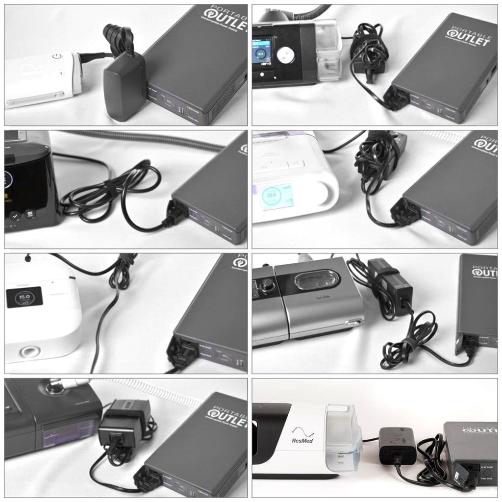 universally compatible cpap battery portable outlet