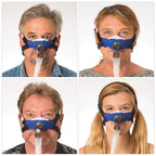 Various people wearing SleepWeaver 3D CPAP Masks