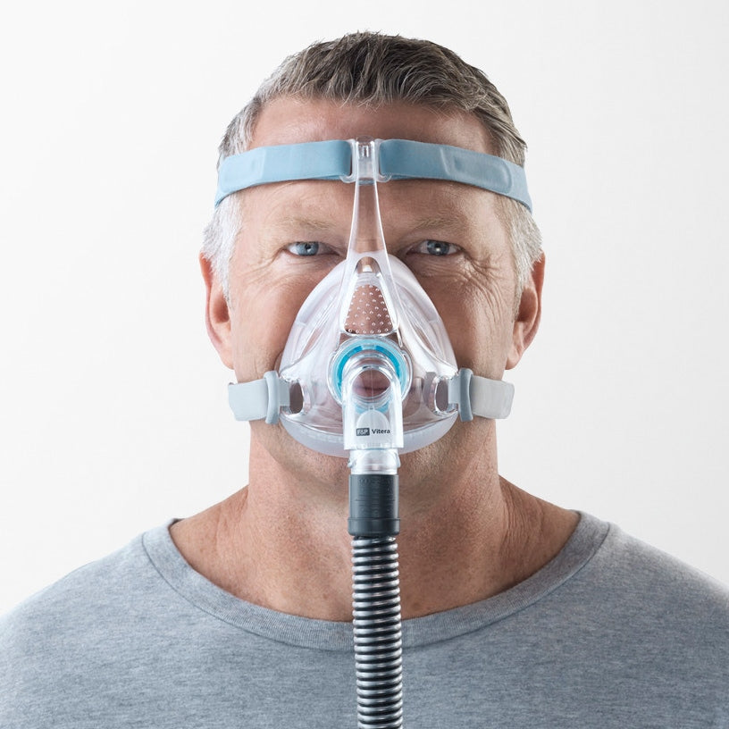 F&P Vitera Full Face CPAP Mask with Headgear – DirectHomeMedical
